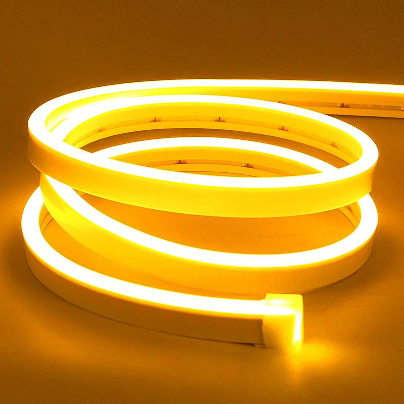 1 CM KESİLEBİLEN SARI NEON LED 12V 6MM