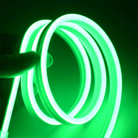 2.5 cm'de Kesilebilir Yeşil Neon LED IP64 – 12V Esnek Neon Şerit Aydınlatma