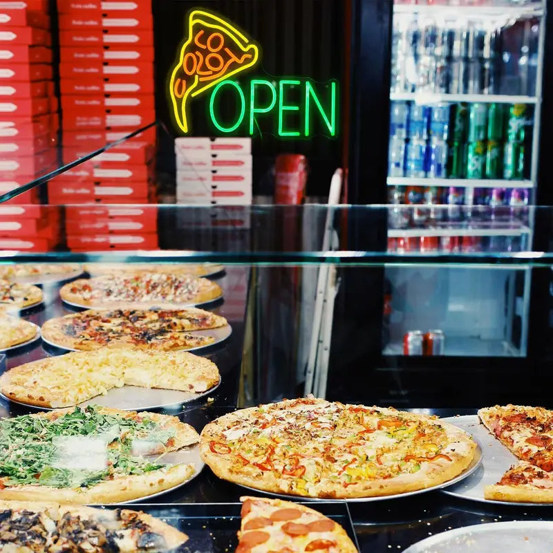 Pizza Open Neon LED Aydınlatma