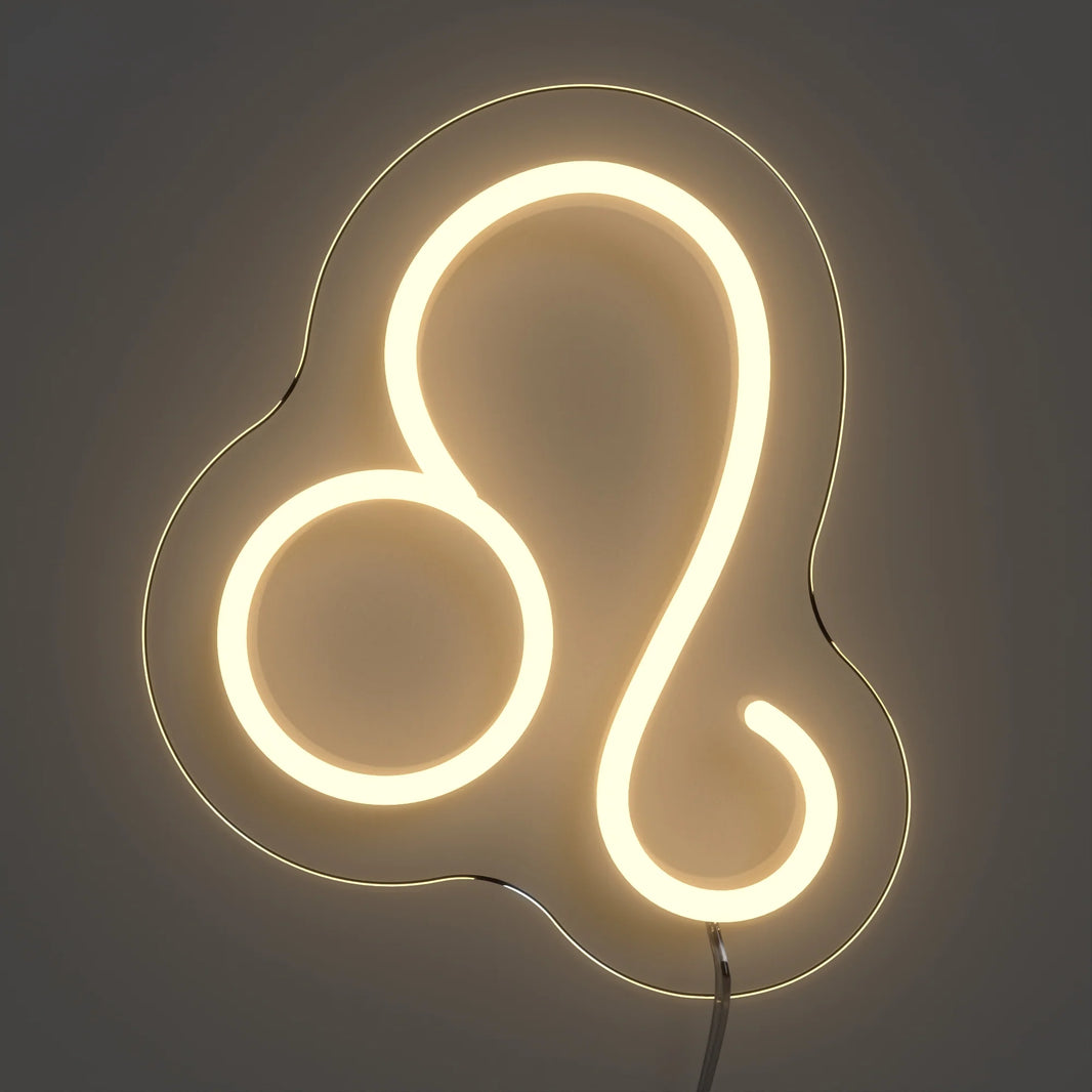 Aslan Burcu Masaüstü Neon Led Tabela