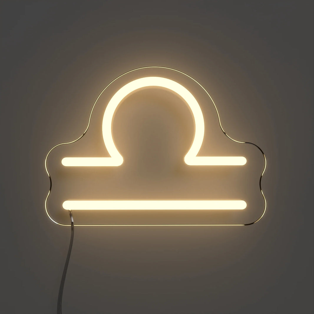 Terazi Burcu Masaüstü Neon Led Tabela