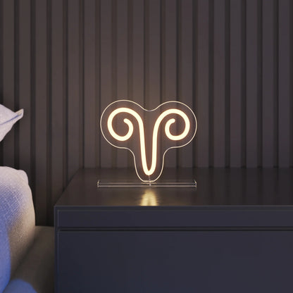 Koç Burcu Masaüstü Neon Led Tabela
