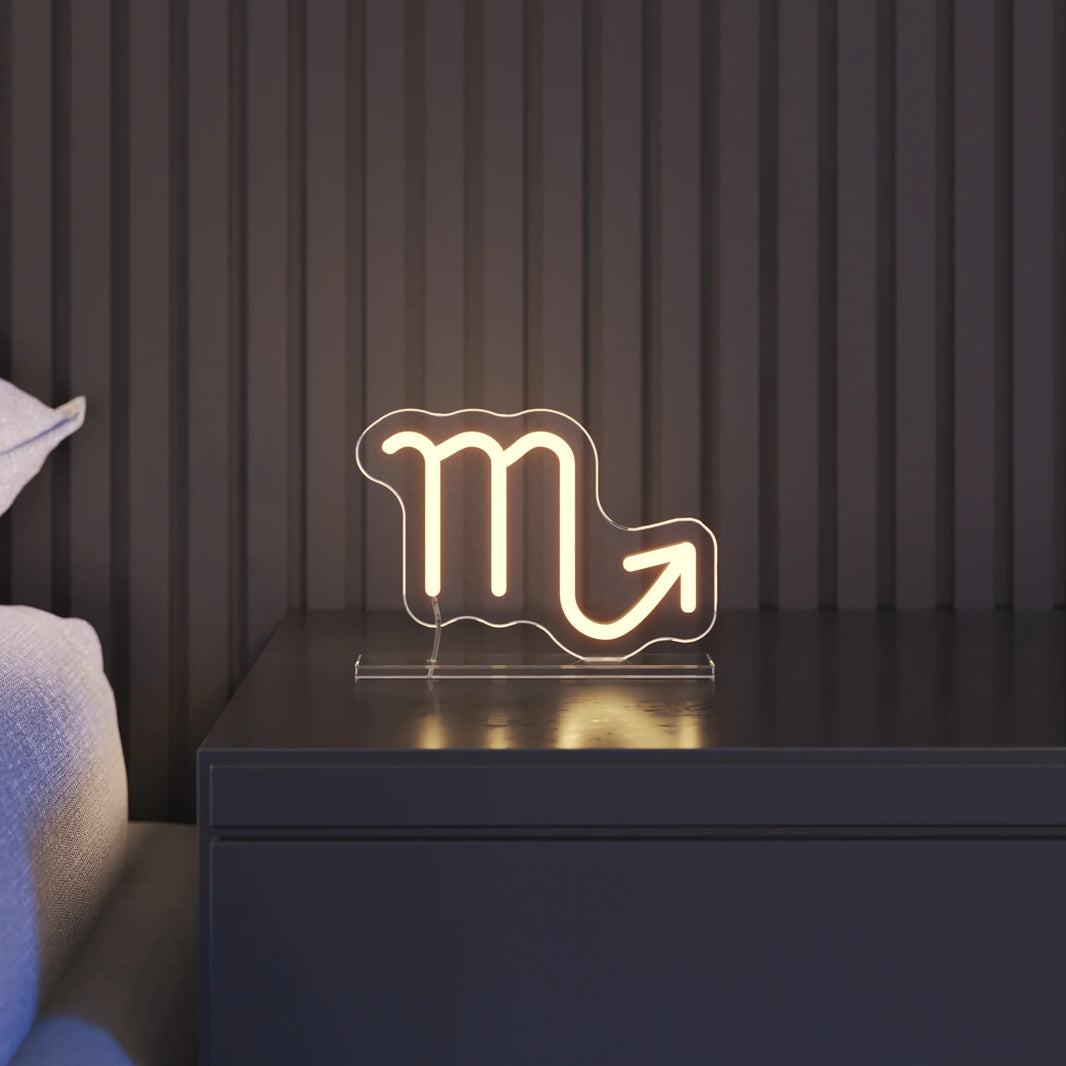 Akrep Burcu Masaüstü Neon Led Tabela