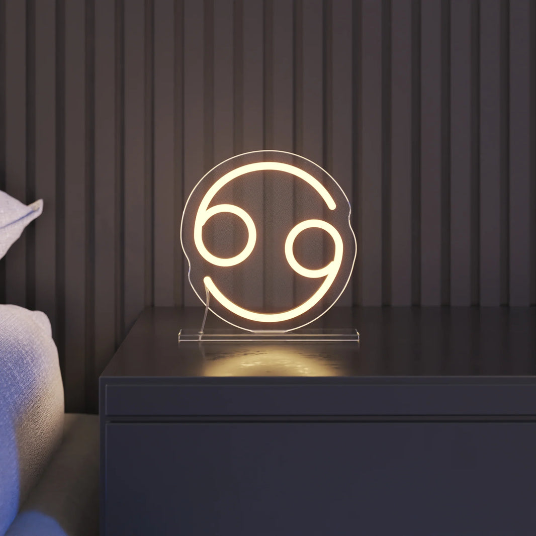 Yengeç Burcu Masaüstü Neon Led Tabela