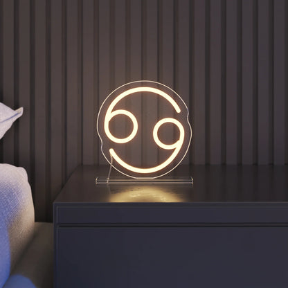 Yengeç Burcu Masaüstü Neon Led Tabela