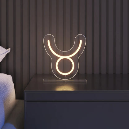 Boğa Burcu Masaüstü Neon Led Tabela