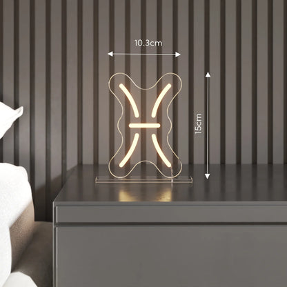 Balık Burcu Masaüstü Neon Led Tabela