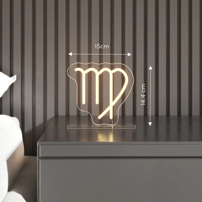 Başak Burcu Masaüstü Neon Led Tabela