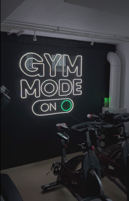 Gym Mode On Neon LED Dekor | Beyaz