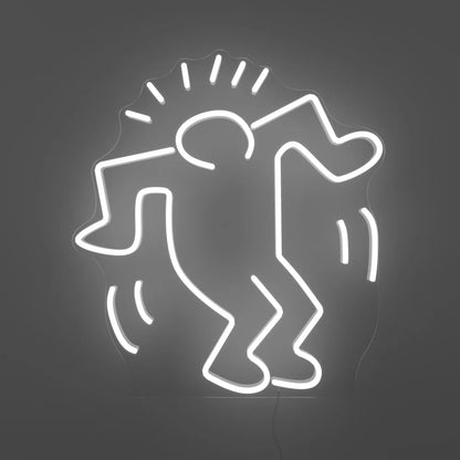Dancing Man Neon Led Işık – Beyaz