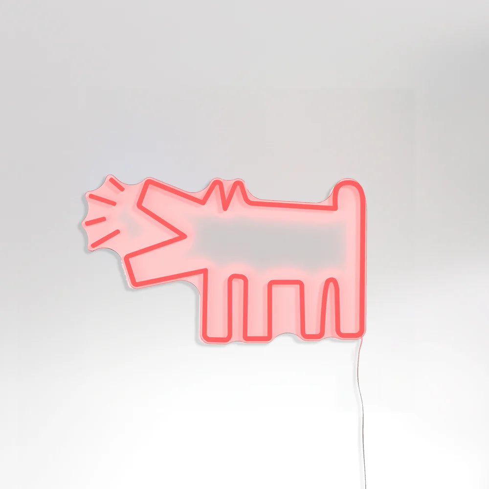 Havlayan Köpek Neon Işık | Modern Dekoratif LED (Kırmızı)