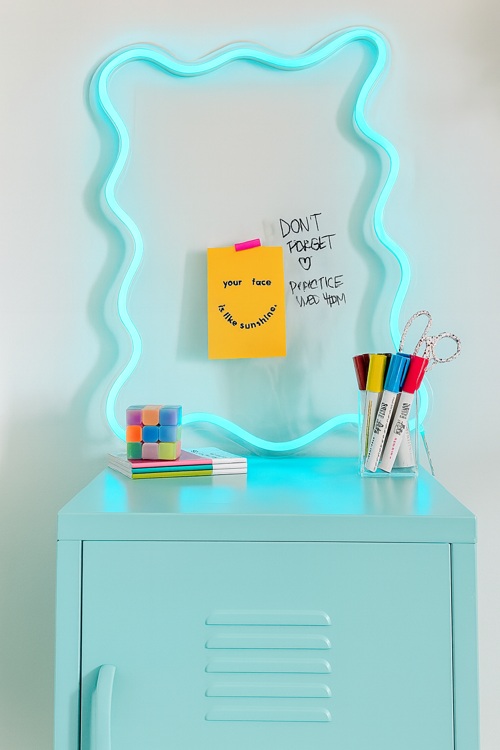 Yazı Panosu | Wavy Neon LED Işıklı