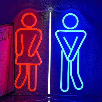 Bay Bayan WC Neon LED Tabela