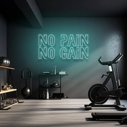 No Pain No Gain Neon LED Dekor Aydınlatma