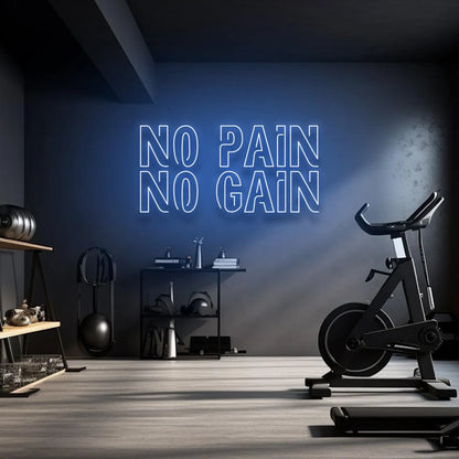 No Pain No Gain Neon LED Dekor Aydınlatma