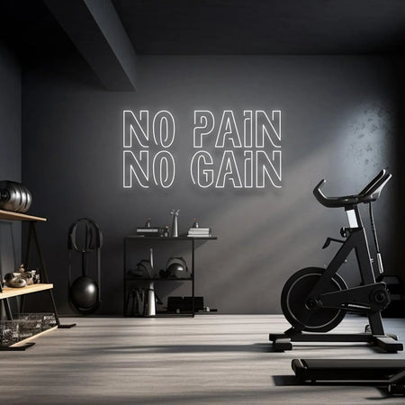No Pain No Gain Neon LED Dekor Aydınlatma