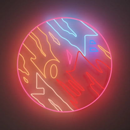 Renkli Love Neon Led | Sanatsal Dekoratif Duvar Aydınlatması