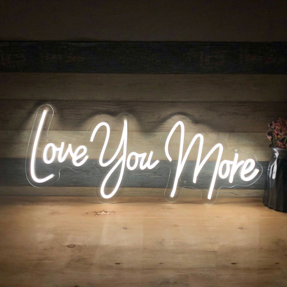 Love You More Neon LED Dekor